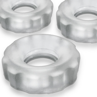 3-pack Stretchy Penisringar - Transparent Silikon