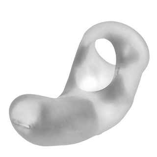 Vibrerande Mellangårdsslinga - Klar Silikon, Stretchy Grip