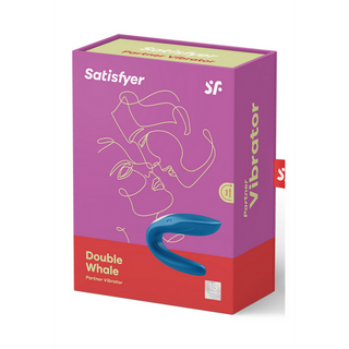 Dubbel U-Formad Vibrator Par Blå Silikon