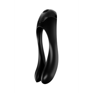 Kraftfull Svart Fingervibrator - Handhållen