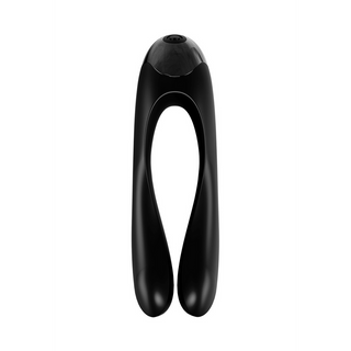 Kraftfull Svart Fingervibrator - Handhållen
