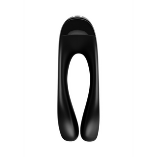 Kraftfull Svart Fingervibrator - Handhållen