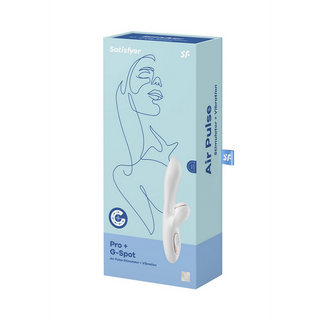 G-punkts Air Pulse Vibrator - Vit/Roséguld
