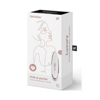 Lufttrycksvibrator Vit/Roséguld - Puls & Vibration