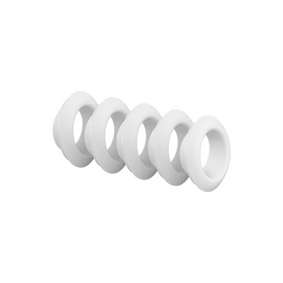 Vita Silikontoppar – Luftpulsstimulator, 5-pack