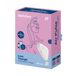 Luftpulsstimulator & Vibrator, Silikon, Vit