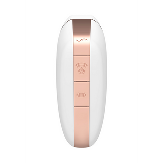 Luftpulsstimulator & Vibrator, Silikon, Vit