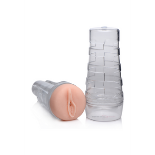 Realistisk Vagina Masturbator - Transparent Design