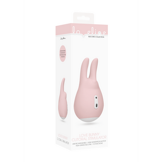Mini Kanin Klitorisvibrator, 10 Funktioner, Vattentät, USB