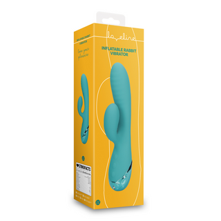 Uppblåsbar Kaninvibrator G-punkt - Påfågelblå