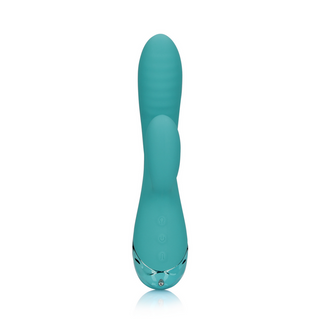 Uppblåsbar Kaninvibrator G-punkt - Påfågelblå
