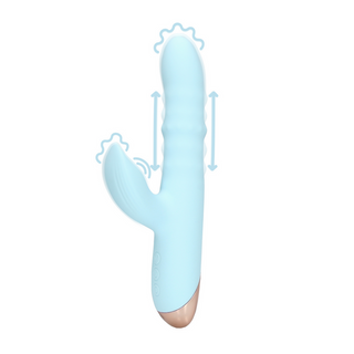 Pulserande Vibrator Ring - Upp & Ner Rörelse, Arktisk Blå