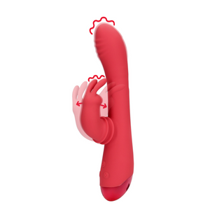 Vibrerande Rabbit G-Punkt Vibrator - Brighto Röd
