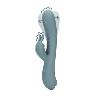 Kaninvibrator Fingerrörelse G-punkt & Klitoris - Grå