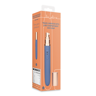 Resevibrator med Pump & Glidfack - Blå