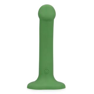 Vibrerande Dildo Liten - Skogsgrön - Silikon