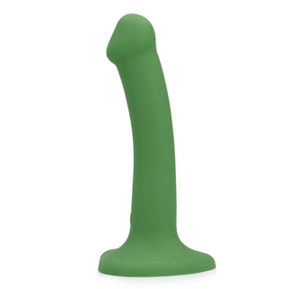 Vibrerande Dildo Liten - Skogsgrön - Silikon