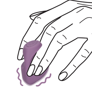 Fingervibrator Mystic Purple - Intim Silikonstimulering