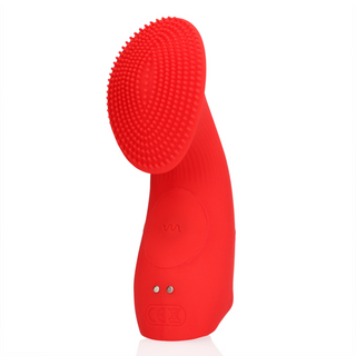 Texturerad Finger Vibrator - Sunrise Red