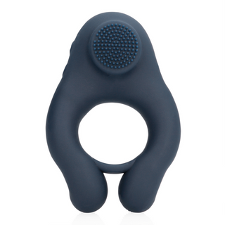 Vibrerande Cockring med Klitorisstimulering - Indigo Blå