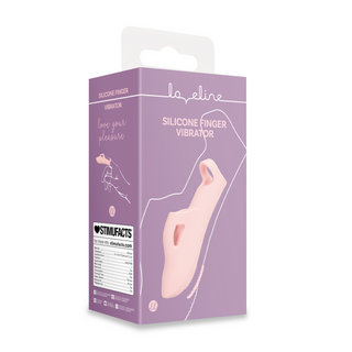 Vibrerande Finger Massager - Rosa Silikon Beröring