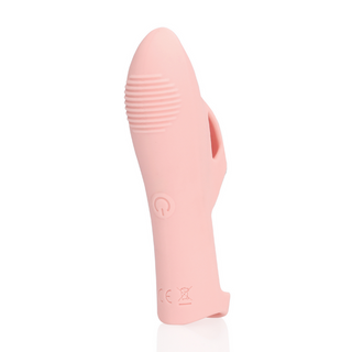 Vibrerande Finger Massager - Rosa Silikon Beröring