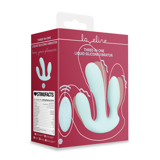 Tredelad Vibrator Flytande Silikon - Breezy Blue
Tredelad Vibrator - G-Punkt, Klitoris & Anus - Blå