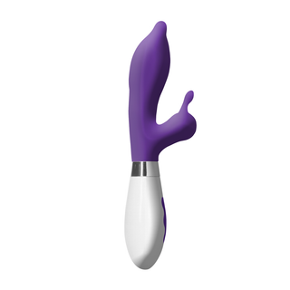 Uppladdningsbar Kaninvibrator, Dubbel Motor, 10 Hastigheter, Lila