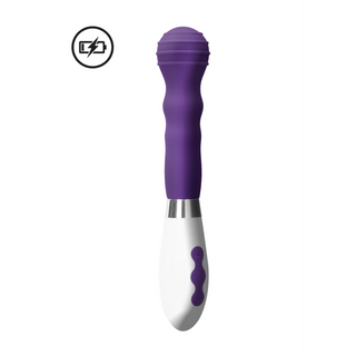 Lila Vibrator Silikon, Uppladdningsbar, 10 Hastigheter
