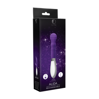 Lila Vibrator Silikon, Uppladdningsbar, 10 Hastigheter