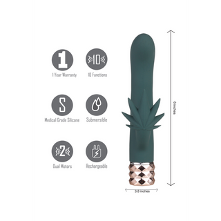 Dubbel Vibrator Silikon G-punkt & Klitorisstimulering