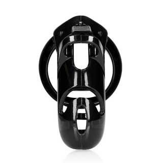 Kyskhetsbur Polykarbonat - Svart, 11.5 cm