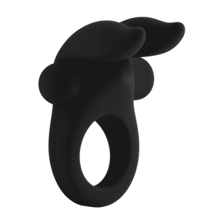 Vibrerande Kockring med Stimulerande Öron - Stretchig Silikon