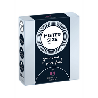 Kondomer 64 mm - 3-pack, Perfekt Passform