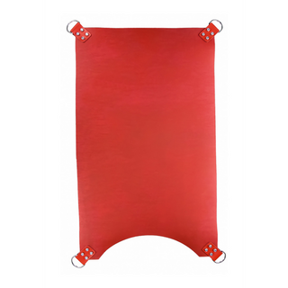 Röd Läderslinga, 4 Fästpunkter, 100cm