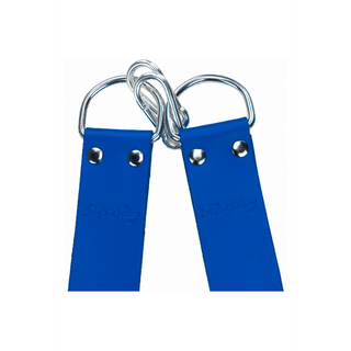 Läder Fotstöd till Sele, Blå - 2-pack Äkta Läder