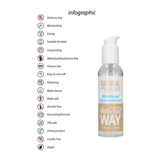 Veganskt Vattenbaserat Glidmedel 150ml, Naturliga Ingredienser