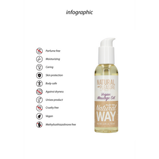 Vegansk Massageolja 150ml - Naturlig Kroppsolja
