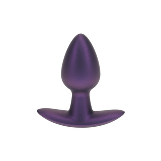 Slät Silikon Analplugg 6,5cm Metallisk Lila