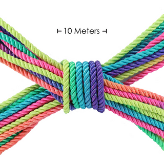 Polyester Repslina - 10m Flerfärgad Bindningslina