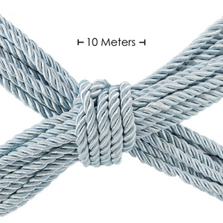 Polyester Bondage Rep – 10m Längd – Pudderblå Rep