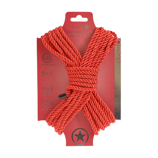 Bondage Rep Röd - 10 m Polyester Rep