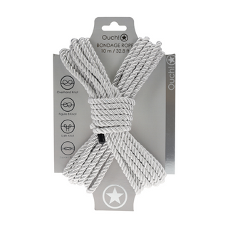 Polyester Bondage Rep - 10 m Silver:

Bondage Rep 10m Silver - Polyester Rep