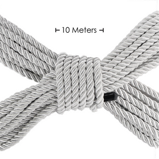 Polyester Bondage Rep - 10 m Silver:

Bondage Rep 10m Silver - Polyester Rep