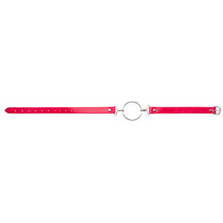 Läder Knebel Gag Ring XL - Justerbar Rem