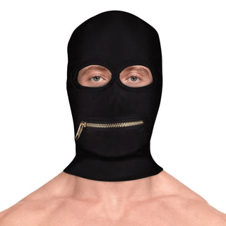 Stängbar Mask med Dragkedja för Ögon & Mun - Polyester