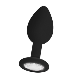 Diamantformad Analplugg - Mjuk Silikon, Bred Bas