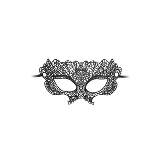 Svart Spetsmask Elegant Design för Maskerad & Fest