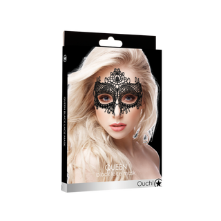 Svart Spetsmask Drottning - Elegant Maskeradmask