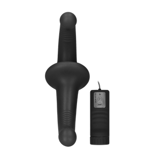 Vibrerande Strap-On, G-Punkt, 10 Hastigheter, Svart